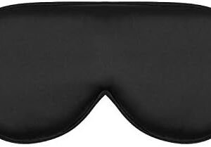 Alaska Bear Sleep Mask Silk Eye Cover with Shaped Padding for Pressure-Free Sleeping, Foam Insert, Upgrade Contour Over Conventional Flat Satin Eye Masks, Machine Washable