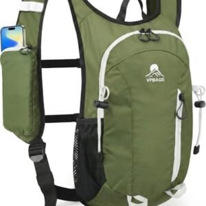 Foldable Small Hiking Backpack with 3 Strap Pockets – Lightweight 300D Spill-proof Daypack for Men Women – Packable Small Travel Backpack with Chest Strap & Trekking Pole Holder – Durable Outdoor Bag