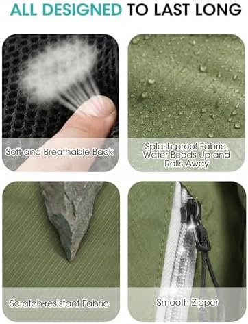 Foldable Small Hiking Backpack with 3 Strap Pockets – Lightweight 300D Spill-proof Daypack for Men Women – Packable Small Travel Backpack with Chest Strap & Trekking Pole Holder – Durable Outdoor Bag - Image 8